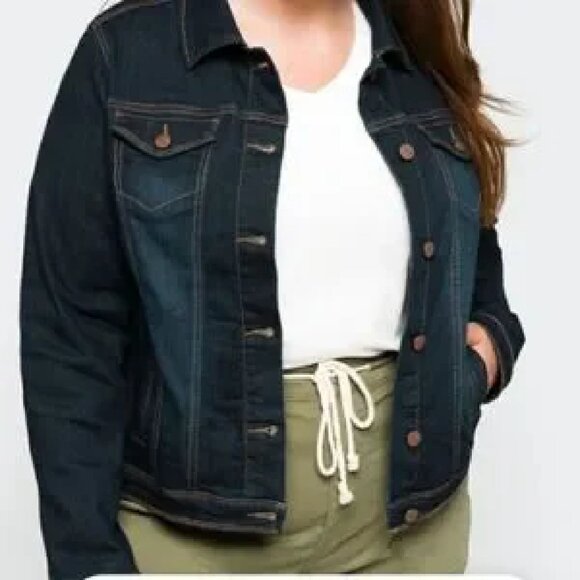 NWT - 1822 Carlsen Indigo Denim Jacket Stitch Fix - Picture 2 of 11